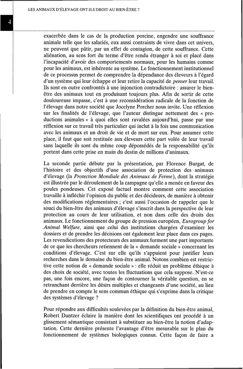 Les Animaux Délevage Ont Ils Droit Au Bien être