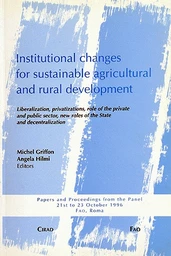 Institutional Changes for Sustainable Agricultural and Rural Development