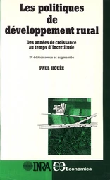 Les politiques de développement rural - Paul Houée - Inra