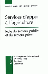 Services d'appui à l'agriculture