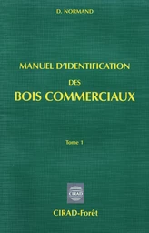 Manuel d'identification des bois commerciaux T1