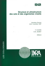 Structure et ultrastructure des sols et des organismes vivants