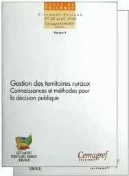 Gestion des territoires ruraux