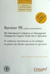 Ramiran 98 actes de la 8e conférence internationale sur les stratégies de gestion des déchets organiques en agriculture -  - Irstea