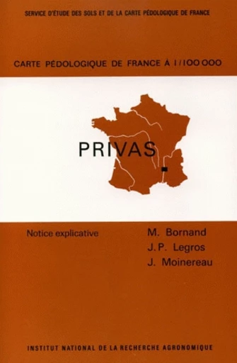 Carte pédologique de France au 1/100 000 - Michel Bornand, Jean-Paul Legros, Jacques Moinereau - Inra