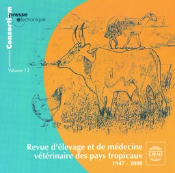 Revue d'élevage et de médecine vétérinaire