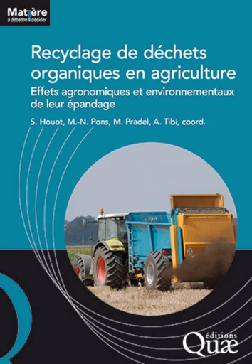 Recyclage de déchets organiques en agriculture -  - Éditions Quae